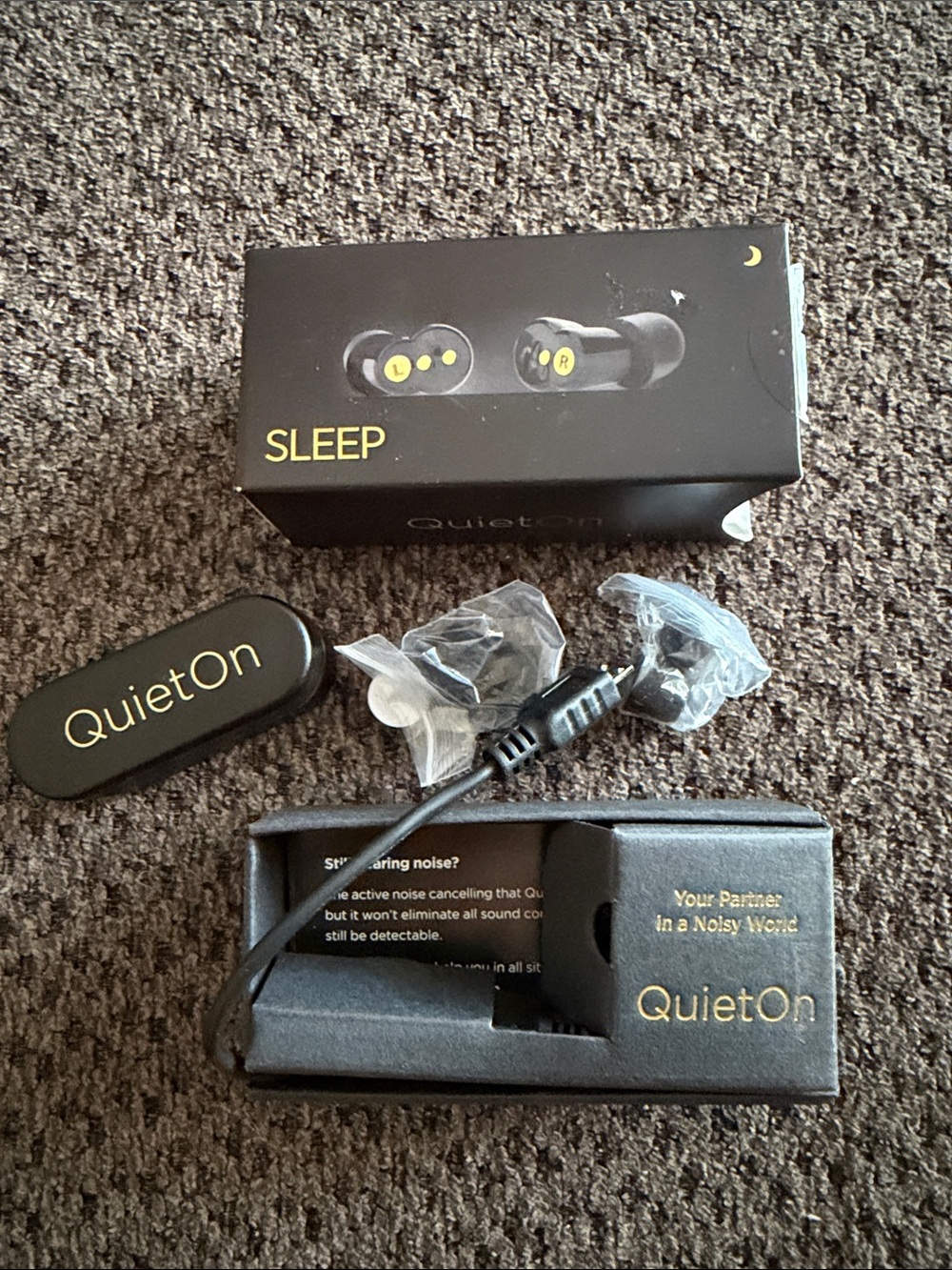 QuietOn Sleep Active Noise Cancelling Earbuds